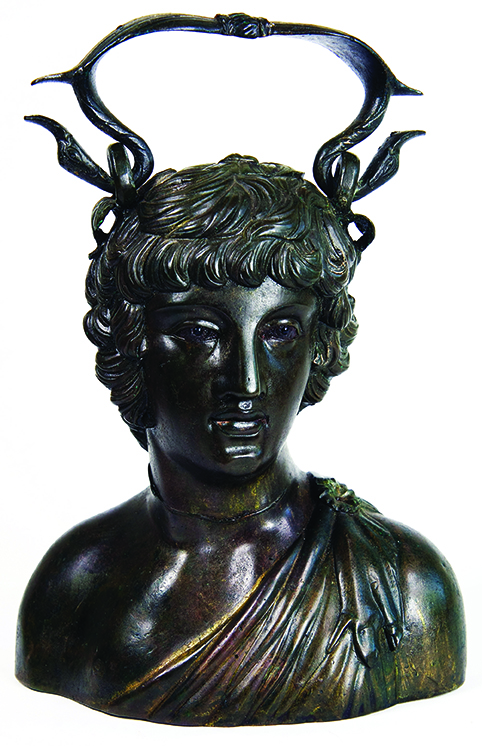  Бронзов съд (Балсамарии),  с форма на бюст, II &ndash; III в. 